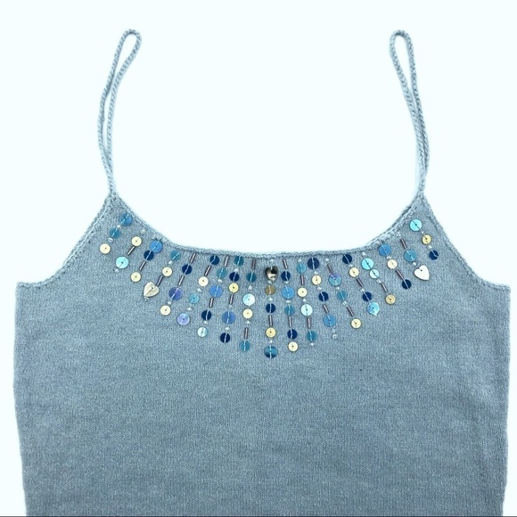 Mango Vintage 90s Angora Wool Cami Tank Top XS - Picture 3 of 6